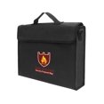 thumbnail image 1 of Eccomum Fireproof Fiberglas Money Deposit Bag, Black, 1 of 6