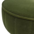 thumbnail image 2 of Olive green velvet, high - quality craftsmanship - Premium footrest for a cozy experience, 2 of 2