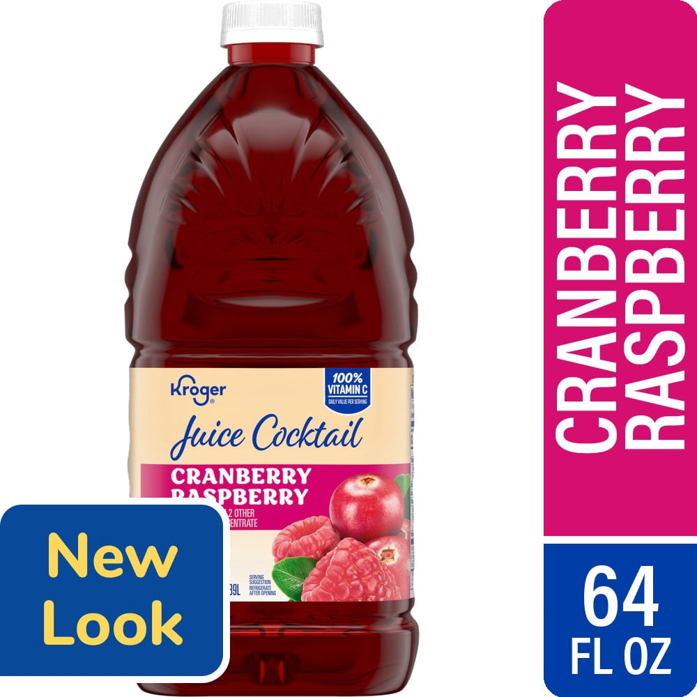 Kroger Cranberry Raspberry Flavored Juice Cocktail 64 fl oz - 3 count