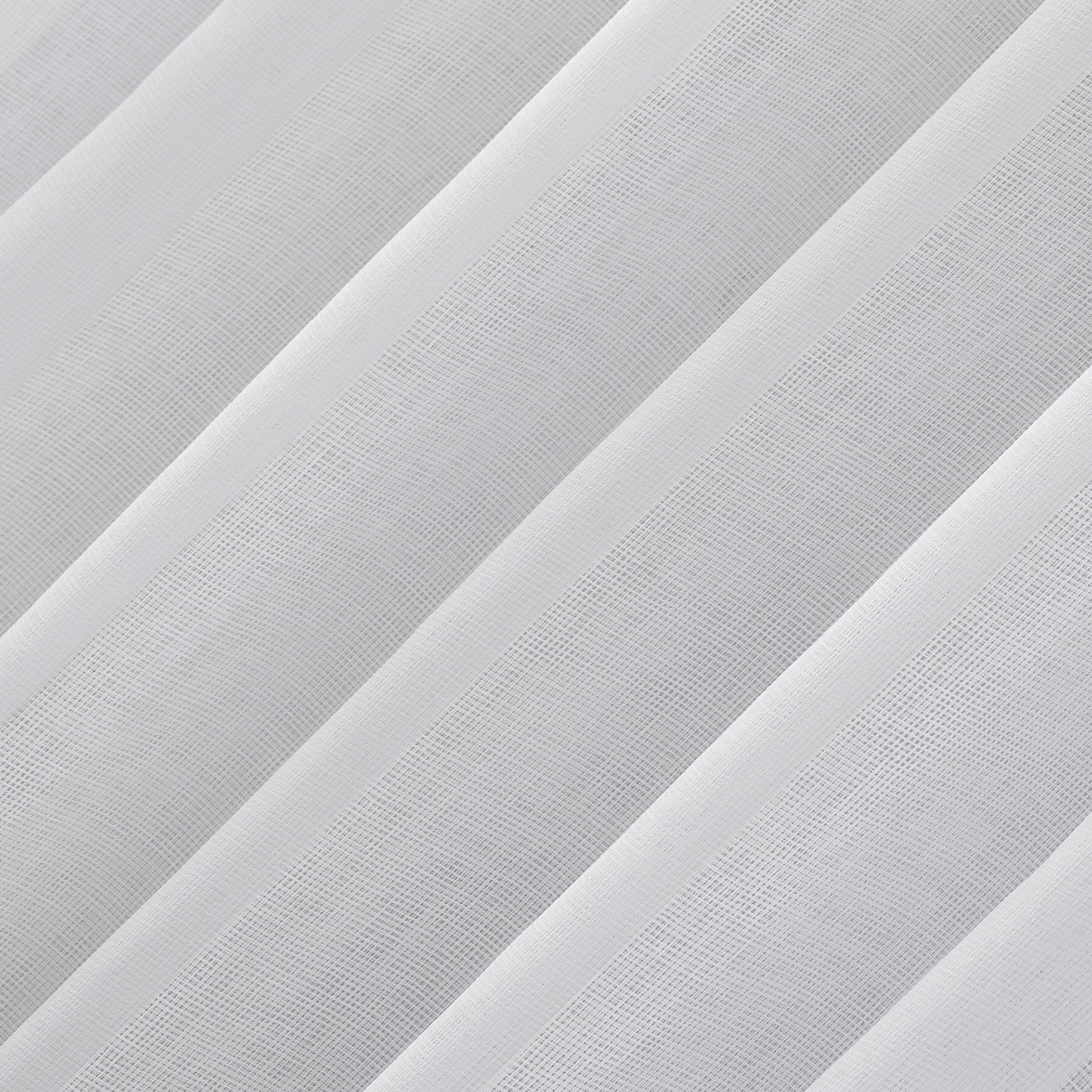 No. 918 Amina Open Weave Indoor/Outdoor Sheer Tab Top Curtain Panel, 50"x108", White