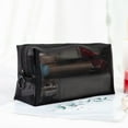 thumbnail image 4 of Travelwant Mesh Cosmetic Bag Mesh Makeup Bags Mesh Zipper Pouch for Offices Travel Accessories (Black), 4 of 9