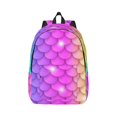 thumbnail image 2 of Rocae Rainbow Scales2 for Durable Canvas Backpack Leisure Large Bag Travel Rucksack Multi-function Backpack Medium, 2 of 8