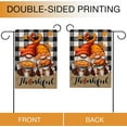 thumbnail image 4 of Thanksgiving Fall Thankful Gnomes Buffalo Plaid Check Farmhouse Garden Flag Double Sided, Autumn Turkey Pie Decorative Yard Outdoor Small Decor, Burlap Home Outside Decoration 12.5 x 18, 4 of 5