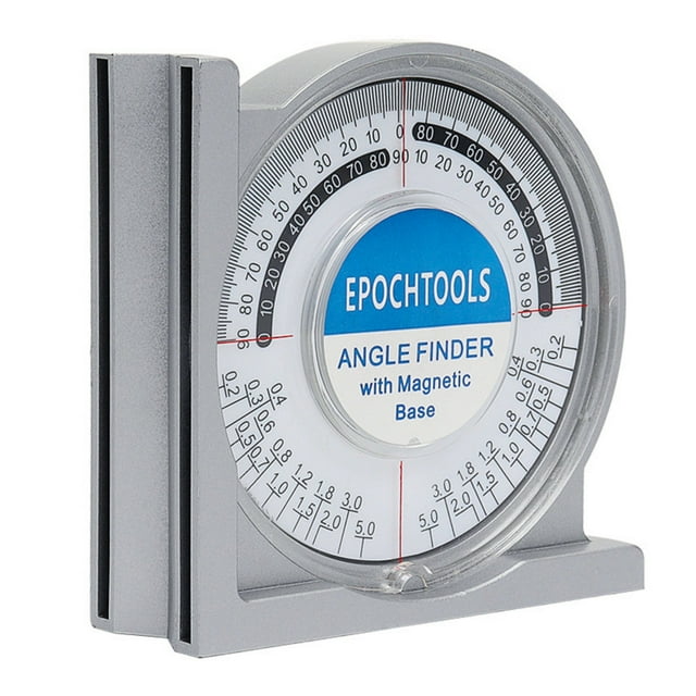 Outil de Localisateur d'Angle 0 360 Inclinomètre Multifonctionnel Jauge d'Angle de Toit Outil de Mesure d'Angle pour Usage Domestique Industriel Ensemble de Niveleur de Réticule