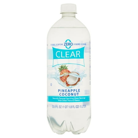 Clear American Pineapple Coconut Sparkling Water, 33.8 fl oz, 6 Ct