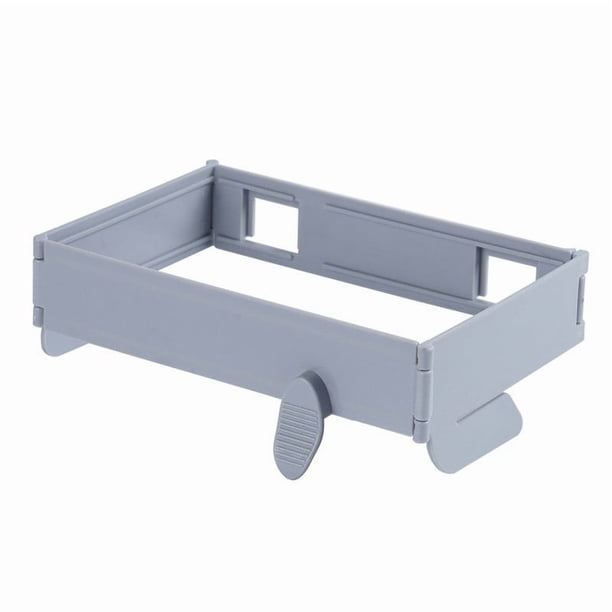 Seyotauo Plastic Trash Bag Holder Rack, Folding Hanging Kitchen Trash Can,No Drill Adhesive Mounted Plastic Bag Holder,Space Saving Towel Hanger,Collapsible Garbage Can for Cabinets/Doors/Cupboards