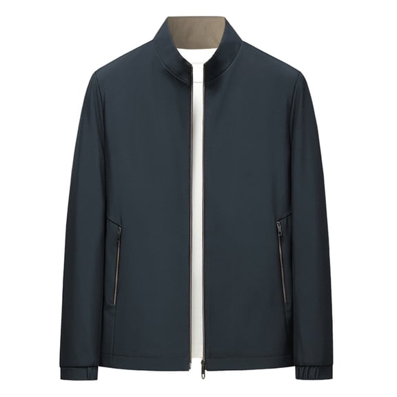 JTieacloth Warm Winter Coats European Solid Color Aviation Jacket Men Loose Trendy Comfortable Zipper Cardigan Lightweight Casual Jacket Green