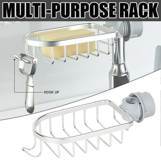 onlyliua para Interior/Exterior Estante de Metal para Almacenamiento En El Hogar: Fregadero de Cocina, Grifo, Esponja, Paño de Jabón.