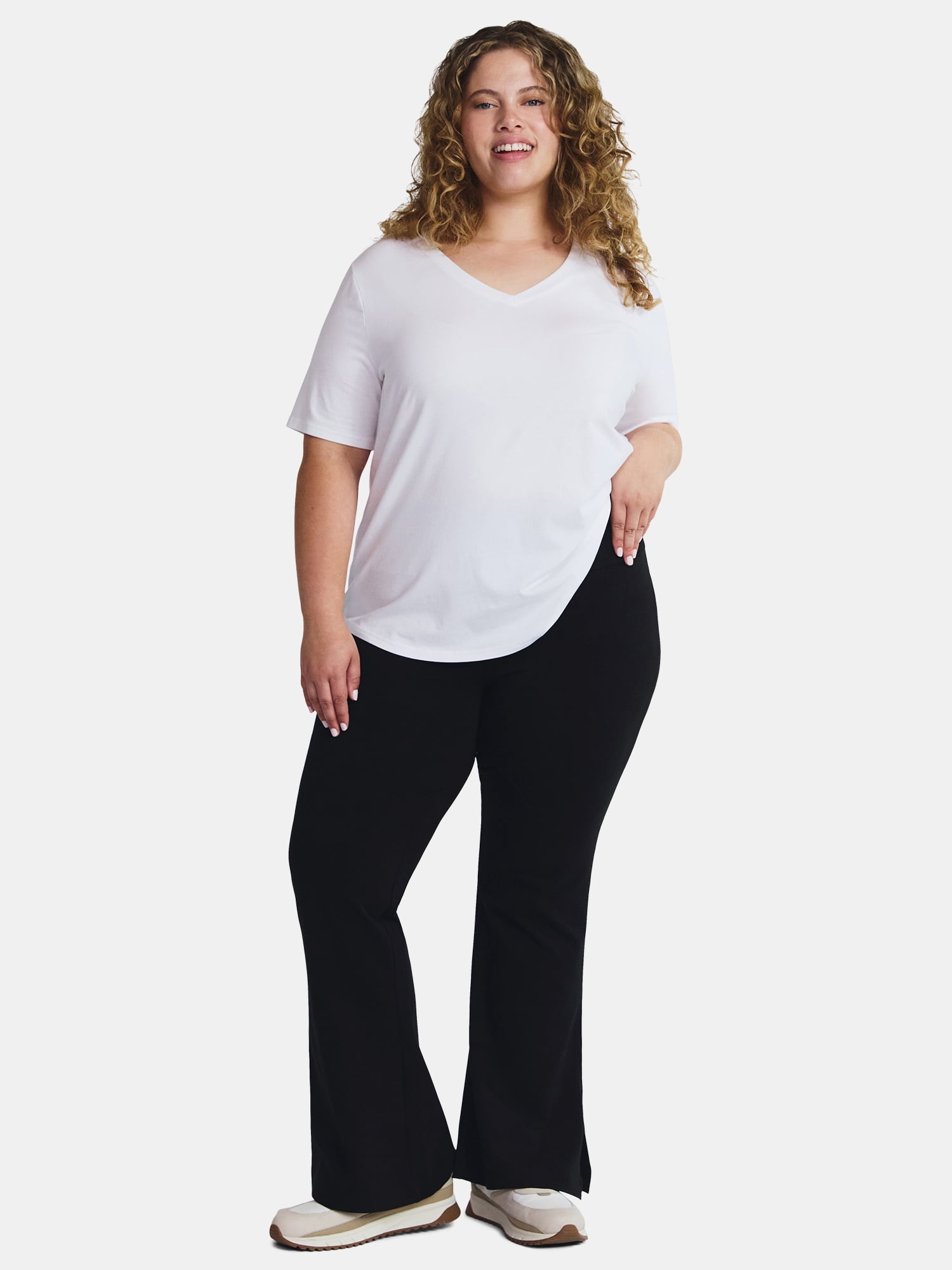 Terra & Sky Women's Plus Size Flare Legging, Sizes 0X-4X