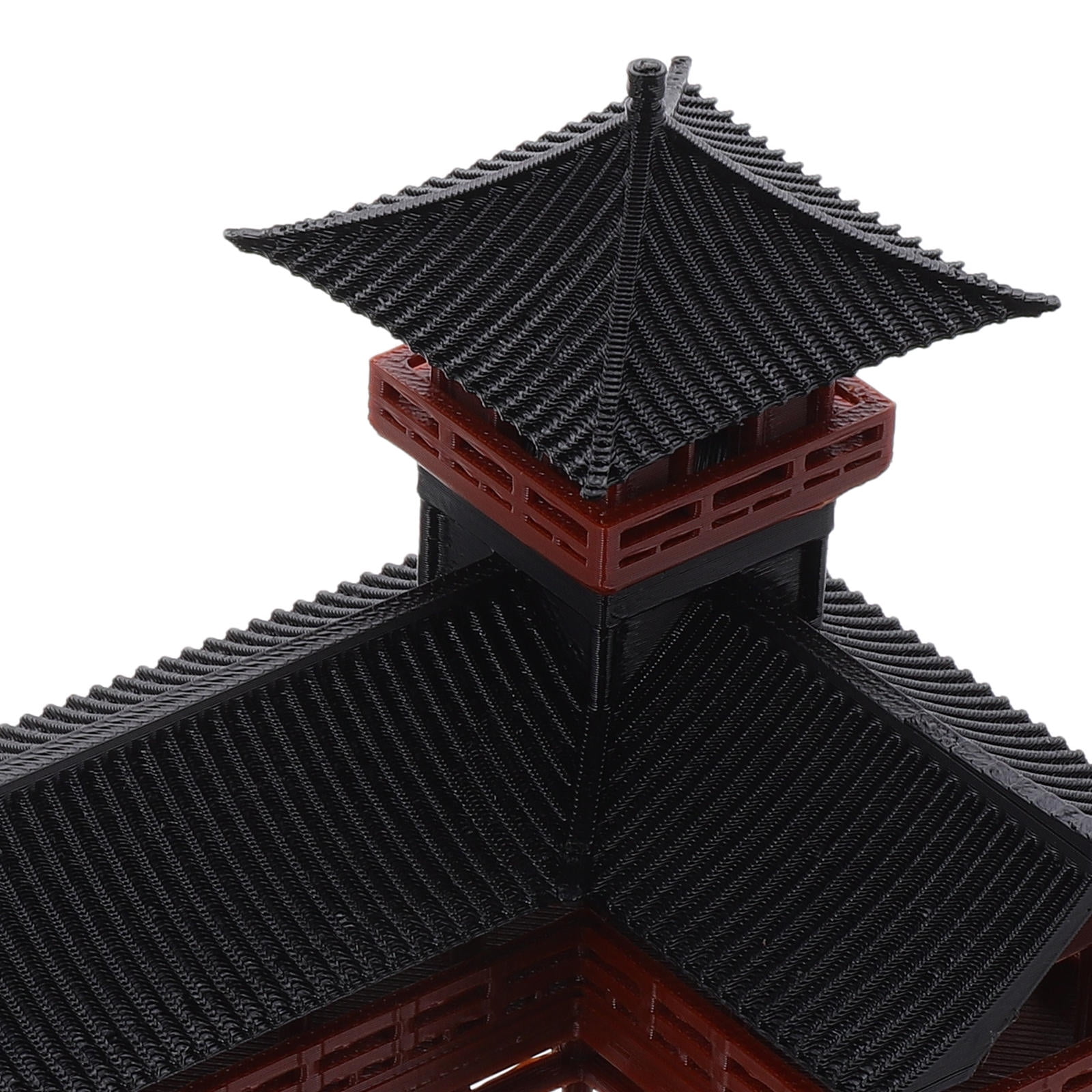Hemoton Plastic Pavilion Statue Model, Realistic Pavilion Sculpture for Garden Decor, Outdoor Landscape Ornament and Home Decoration