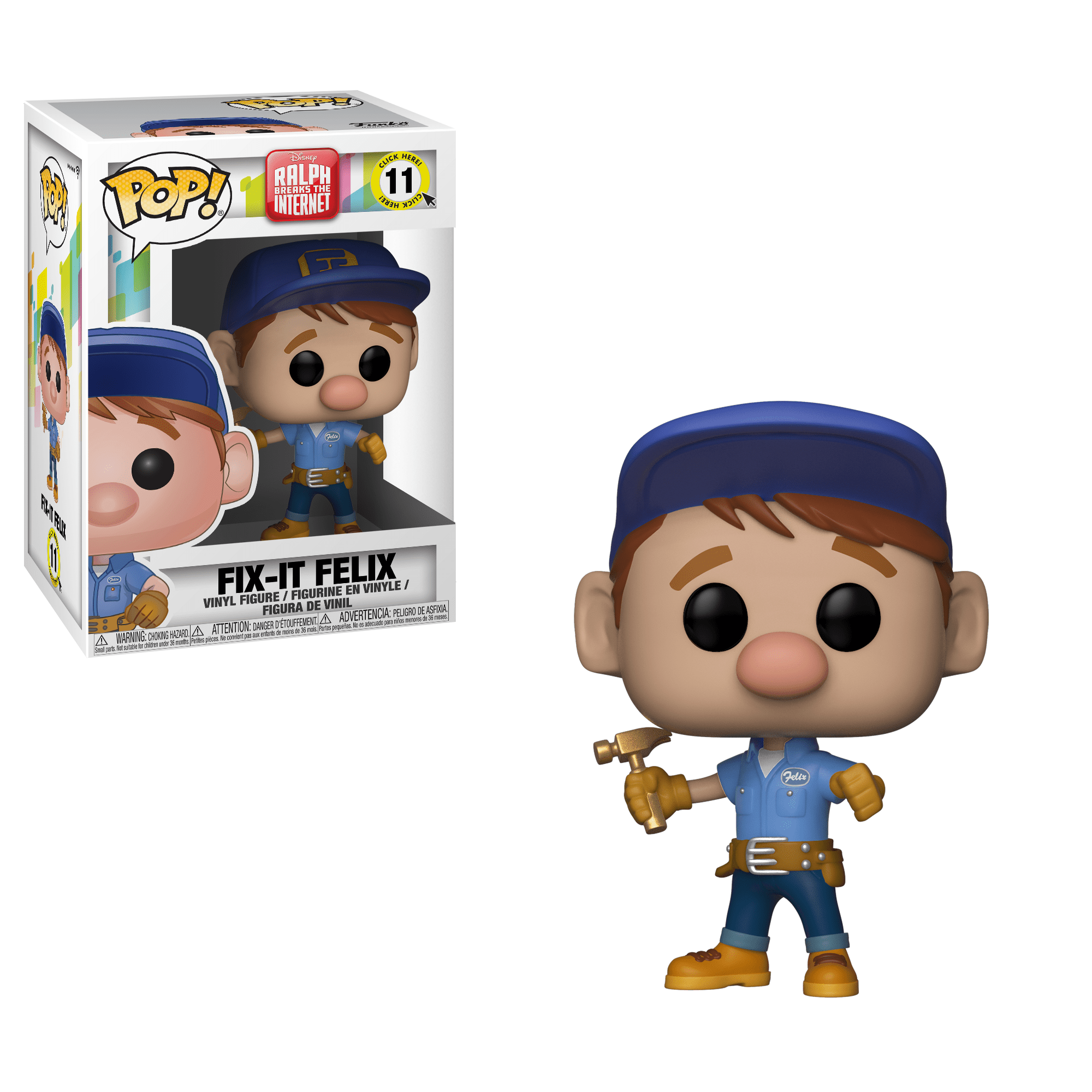 FUNKO POP WRECK IT RALPH 2 RALPH WITH PIE EXCLUSIVE FREE POP PROTECTOR 