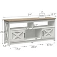 thumbnail image 7 of DWVO Farmhouse TV Stand for 65 inch with Power Outlet, Wood TV Table Media Console with Storage, 7 of 7