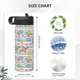 thumbnail image 4 of Fotbe Space Doodle Pattern 18oz Sports Insulated Kettle Stainless Steel Sports Insulated Kettle For Running Hiking Cycling Climbing Man'S Woman'S Water Bottle, 4 of 8