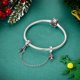 thumbnail image 4 of Cadena de seguridad con tope de silicona en forma de estrella, luna, sol, colibrí y árbol de Navidad de plata de ley 925, apta para pulseras DIY, joyería de cumpleaños, 4 of 5