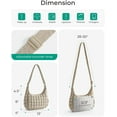 thumbnail image 2 of Kwuty Quilted Puffy Crossbody Bag for Women, Medium Cute Hobo Shoulder Purse Soft Fluffy Handbag for Daily Use, 2 of 8