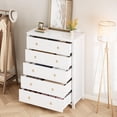 thumbnail image 3 of EastVita 5 Drawer Dresser for Bedroom 45 in Tall Dresser Chest of Drawers Wooden Dressers Chest with Clothes Storage Cabinet Drawer Organizer for Home White, 3 of 7
