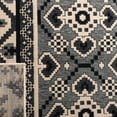 thumbnail image 5 of SAFAVIEH Veranda Dogon Southwestern Indoor/Outdoor Area Rug, 5'3" x 7'7", Black/Beige, 5 of 9