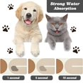 thumbnail image 2 of Esteras De Comida Para Perros Para Pisos Esteras Impermeables Para Cuencos De Agua Para Gatos Alimentación De Mascotas Estera Absorbente Manteles Individuales Para Alimentos Y Agua Beige Bohemia 12 *, 2 of 5