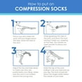 thumbnail image 7 of Care Fit Solutions 2 Pair Pack Striped Cotton Blend Graduated Compression Socks, 7 of 7