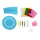 thumbnail image 3 of Kits de materiales de capó de Pascua DIY para niños, artesanías hechas a mano de capó de Pascua, favores de fiesta de Pascua, artesanías para niños, azul Macarena Gorro de Pascua, 3 of 8