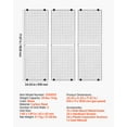 thumbnail image 5 of VEVOR 3 Packs Grid Wall Panels, 2 x 6 ft Wire Grid Panels Display Rack, Wall-Mounted Art Display Shelf, Black Carbon Steel Wall Hanging Gridwall for Craft Show, Decoration, Storage, Notice Board, 5 of 9