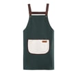 thumbnail image 2 of Unisex Waterproof and Oil-Resistant Kitchen Apron with Adjustable Neck Strap, Wipeable PVC Material, Front Pocket, 70 x 68 cm, Multicolor, 2 of 6