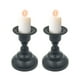 thumbnail image 3 of Candelabro geométrico redondo de metal forjado Adornos decorativos de escritorio Candelabro decorativo de metal forjado negro Tablero decorativo para velas, 3 of 7