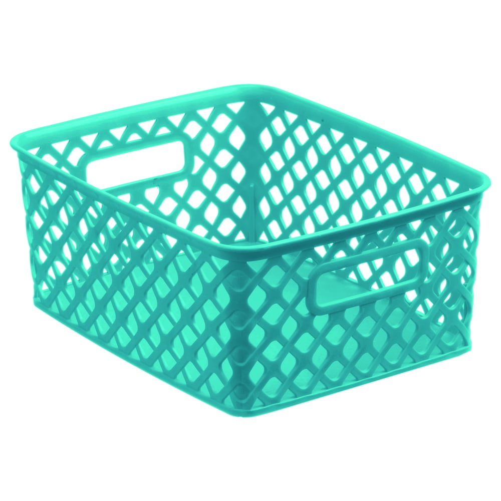 Mainstays Decorative Plastic Medium Storage Bin