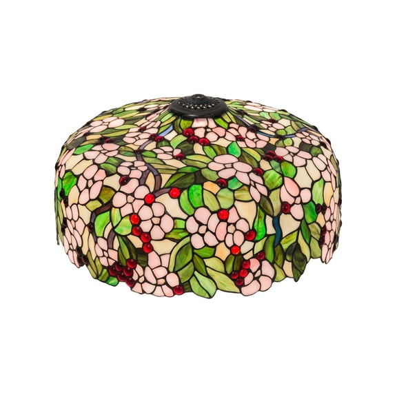 Meyda Tiffany 10388 Tiffany 9.5" Tall Lamp Shade - Beige / Pink / Red