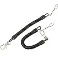 thumbnail image 2 of 10x Spring Coil Keychain Swivel Lobster Clasp Keyring Retractable Coil Cord Springs Keychain for Workshop Home Office, 2 of 5