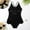 5Black, variant on Baby Girls'One Piece Swimsuits Soft Satiny Toddler Kids Baby Girls Fashion Cute Leopard Print Bikini Ruffles One-Piece Swimsuit 4-5Years Brown