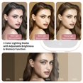thumbnail image 4 of Espejo de tocador de maquillaje DESCHEN recargable con luces rosa, 4 of 6