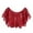 Red, variant on Women Party Shawl Sequin Summer Short Thin Coat V Neck See-through Gauze Leaf Shape Embroideried Beaded Capelet Sparking Cape