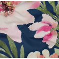thumbnail image 4 of oneOone Organic Cotton Poplin Twill Fabric Watercolor Leaves & Peony Floral_Printed Craft Fabric BTY 42 Inch Wide, 4 of 4