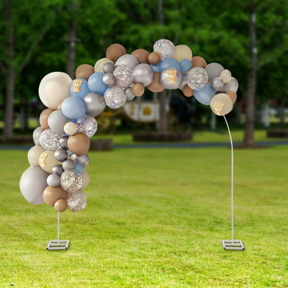 Miumaeov 7.5ft Wedding Arch Balloon Flower Stand Backdrop Stand for Ceremony Party Decoration