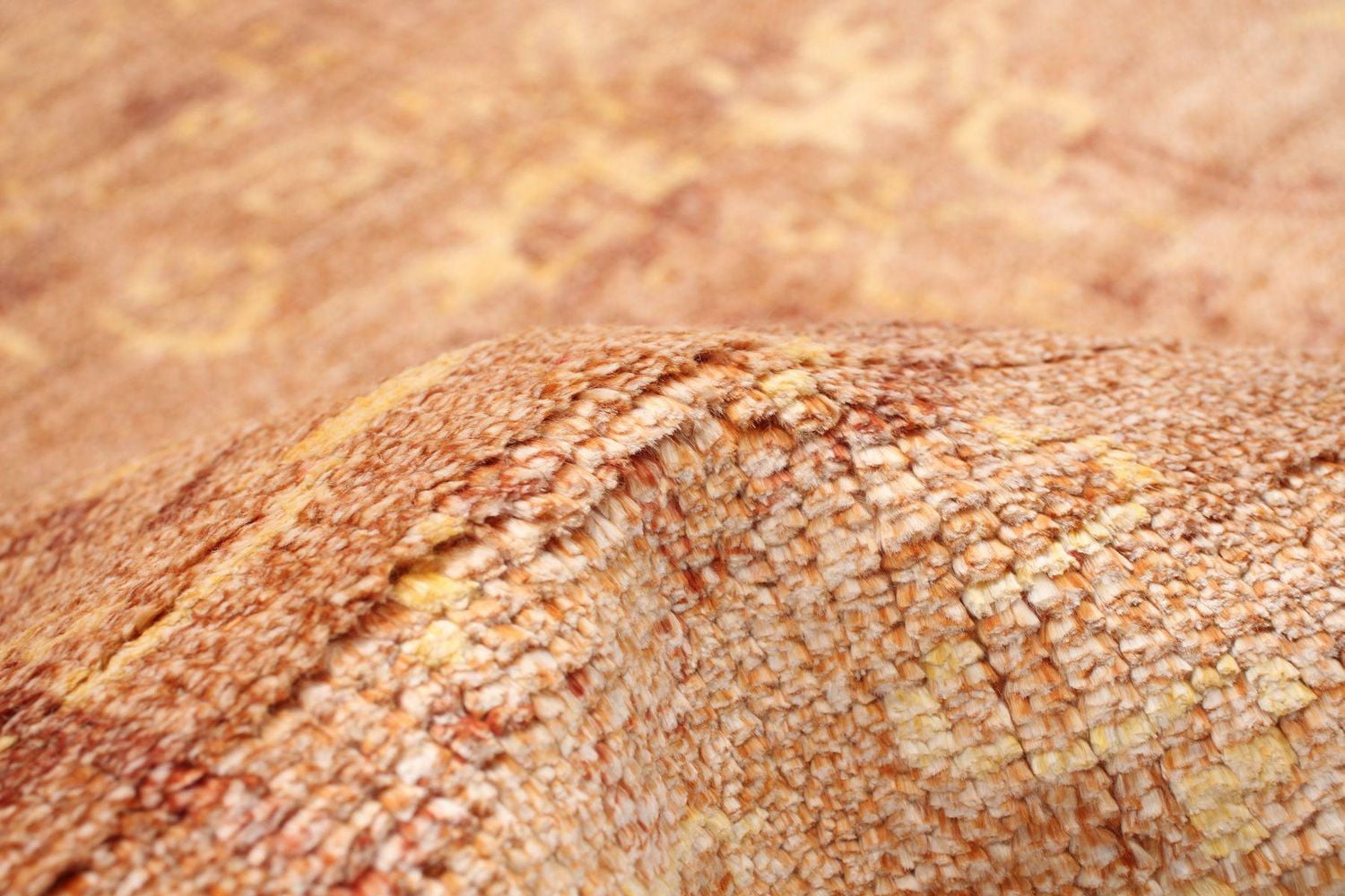 ECARPETGALLERY 5'0" x 7'10"  Transitional Jules Oushak Hand-knotted Area Rug for Living Room, Dining Room and Bedroom in Brown