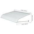 thumbnail image 6 of KFFKFF Aluminum Awning 48 x 42 in, Sturdy Window and Door Canopy, Lightweight and Durable Aluminum Exterior Cover for Rain, Snow, Sun Protection on Entrances, Windows, Patios, Porches, 6 of 9