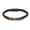 Black, variant on Tiger's Eye Stone Beaded & Faux Leather Braided Bangle Memorial Jewelry Funeral Urns Bracelet for Cremation Ashes Keepsake