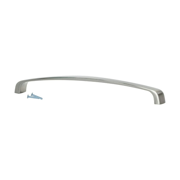 5 Pack Modern Bo Style 7-9/16" (192mm) Inch Center to Center, Overall Length 7-15/16" Brushed NIckel Cabinet Hardware Pull / Handle