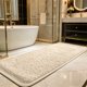 thumbnail image 4 of 16x72in Long Runner Shaggys Rug Extra Thick Fluffys Foot Mat Non Slide Latexs Backing Soft High Pile Absorbent Carpet For Bathroom Laundry Room, 4 of 6