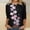 Multicolor, variant on ALLLIST Crew Neck Women's Tops Summer 3/4 Sleeve T Shirts Floral Relaxed Fit Pullover for Women