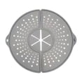 thumbnail image 2 of Salvamanteles plegable de silicona con protector antisalpicaduras para ollas, sartenes y restaurantes. Gris, 2 of 9