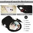thumbnail image 4 of Lohol Quilted Puffer Tote Bag for Women - Large Crossbody Bag, Lightweight Nylon Puffy Carryall Hobo Puff Shoulder Bag-Black, 4 of 10