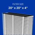 thumbnail image 4 of 313 Replacement Air Filter 20x20x4 MERV 13 for AprilAire Whole House Air Purifiers (pack of 2), 4 of 6