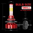 thumbnail image 2 of LED Headlight kit 9005 6000K White Bulbs High Beam For Chevy Traverse 2009-2012, 2 of 10