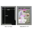 thumbnail image 5 of Modern Rustic Gray Solid Wood Picture Frame, 6 x 8, 5 of 8
