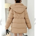 thumbnail image 7 of Fashion Winter Warm Coats for Womens Hooded Plus Size Zipper Up Long Sleeve Winter Thickened Coat, 7 of 7