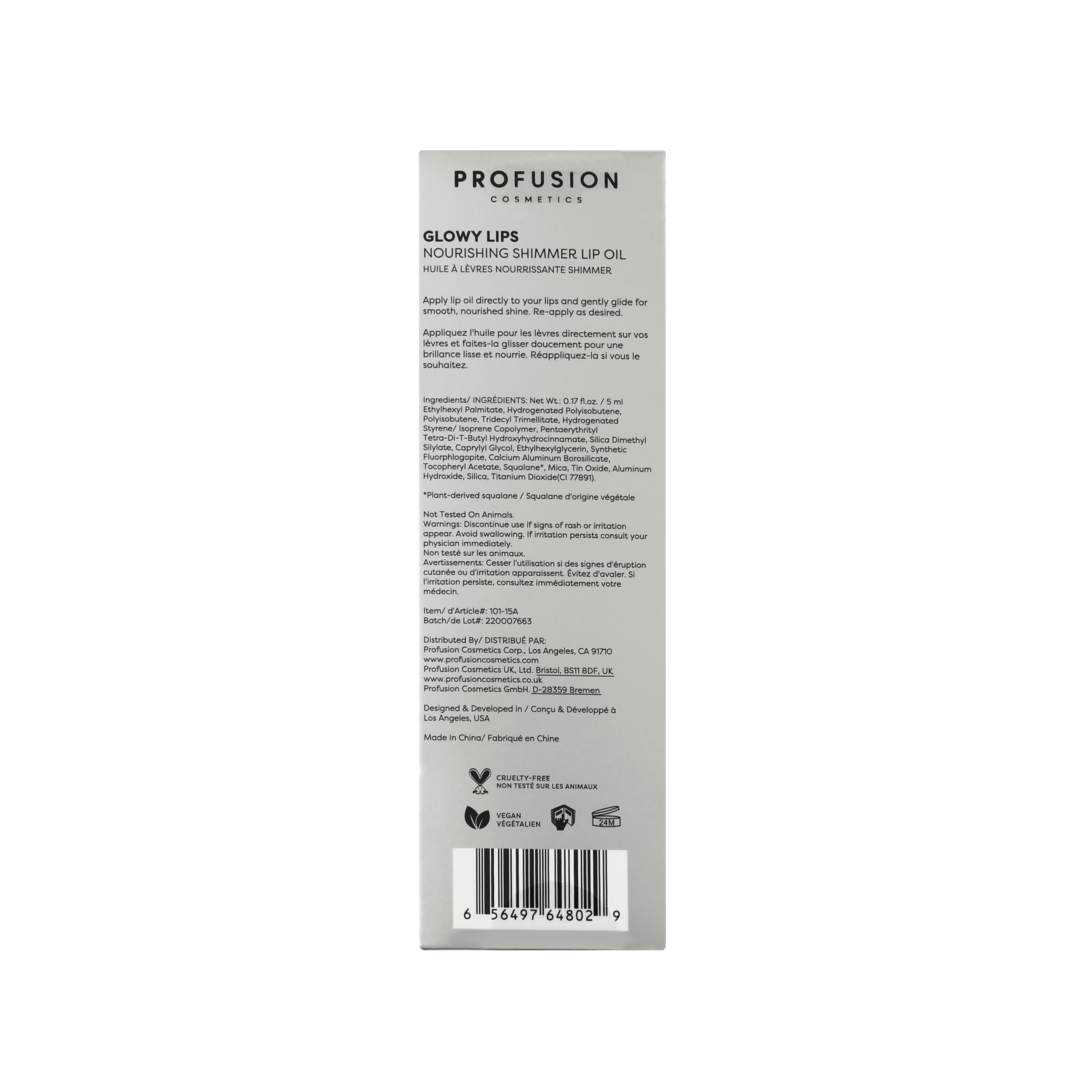Profusion Cosmetics Nourishing Shimmer Lip Oil Glowy Lips- Sprinkles