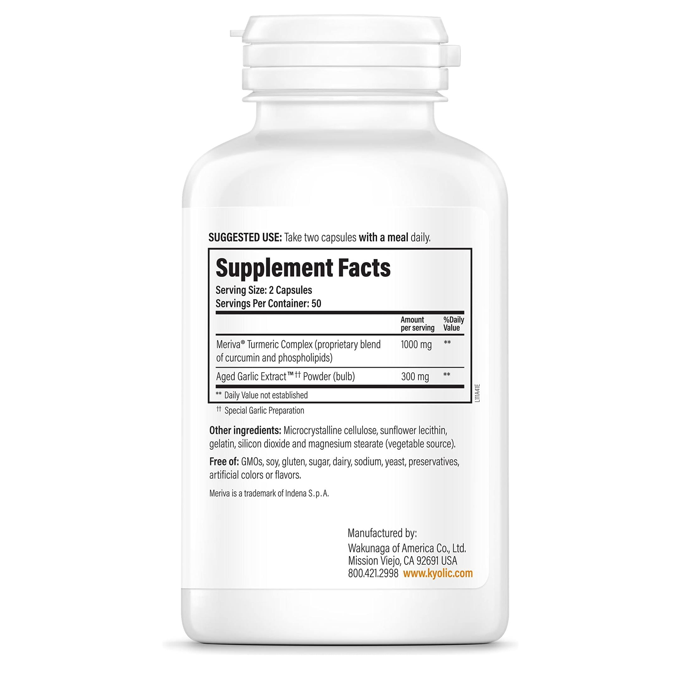 Kyolic Wakunaga Curcumin, 100 Ct