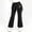Black, variant on SGFCWSX Girls Flare Pants Skirted Overlay Elastic Waist Flower Casual Pants for Kids Brown Size 7-8 Years